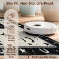 thumbnail image 6 of Design&I 6'x9' Washable Area Rug Cowboy Hat Entry Horseshoe Motif Vintage Bathroom Themed Mens for Dining Room, Under Table, Office, Snag-Free, 6 of 7