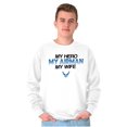 thumbnail image 4 of US Air Force Hero Airman Wife Men's Crewneck Sweatshirt Brisco Brands L, 4 of 6