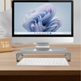 thumbnail image 3 of UPOUART 1Set Desktop Riser Stand for Laptop and Computer Screens with Keyboard and Mouse Storage Space Grey, 3 of 6