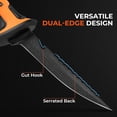 thumbnail image 5 of KastKing Ultimate Angler 5" Bait Knife, Razor Sharp Corrosion-resistant Vanadium Stainless Steel Blade, Fishing Knife with Dual Edge & Non-slip Handle, Includes Sheath with Sharpener & Carabiner, 5 of 16