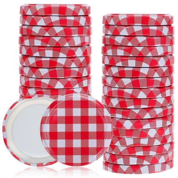 MERRYHAPY Wide Mouth Canning Lids 40 Pieces Airtight Iron Lids for Food Storage and Preserving Jars