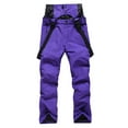 thumbnail image 3 of QATAINLAV Men's Waterproof Snow Ski Pants Insulated Warm Winter Outdoor Snowboard Bib Overalls with Suspenders, Purple, XL, 3 of 7