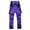Purple, variant on Men's Snow Sports Cargo Pants Waterproof Windproof Ski Pants Hiking Travel Outdoor Snowboard Bib Overalls Army Green,S