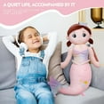 thumbnail image 4 of Mermaid Stuffed Animal Plush, 49.2in Cute Soft Pink Hugging Mermaid Plushies Pillow Toys Kawaii Birthday Gift for for Adults Kids Boys Girls, 4 of 8