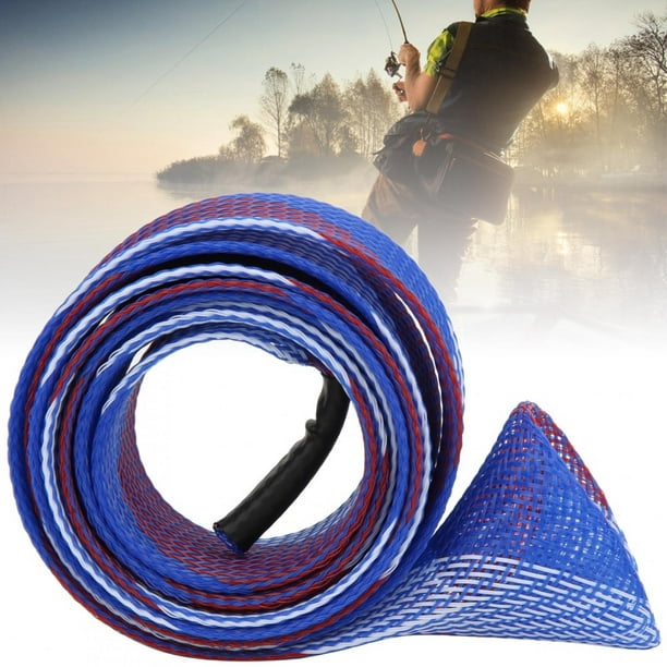 Ylshrf Portable Fishing Pole Cover, 170.5x3cm Nylon Fishing Rod Sleeve, Stream For Sea Fishing Wild Fishing Rods With Guides Blue