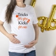 thumbnail image 3 of Women's Cute Pregnancy Maternity Tricks for you Kicks Halloween Fall Shirt Sweatshirt, 3 of 6