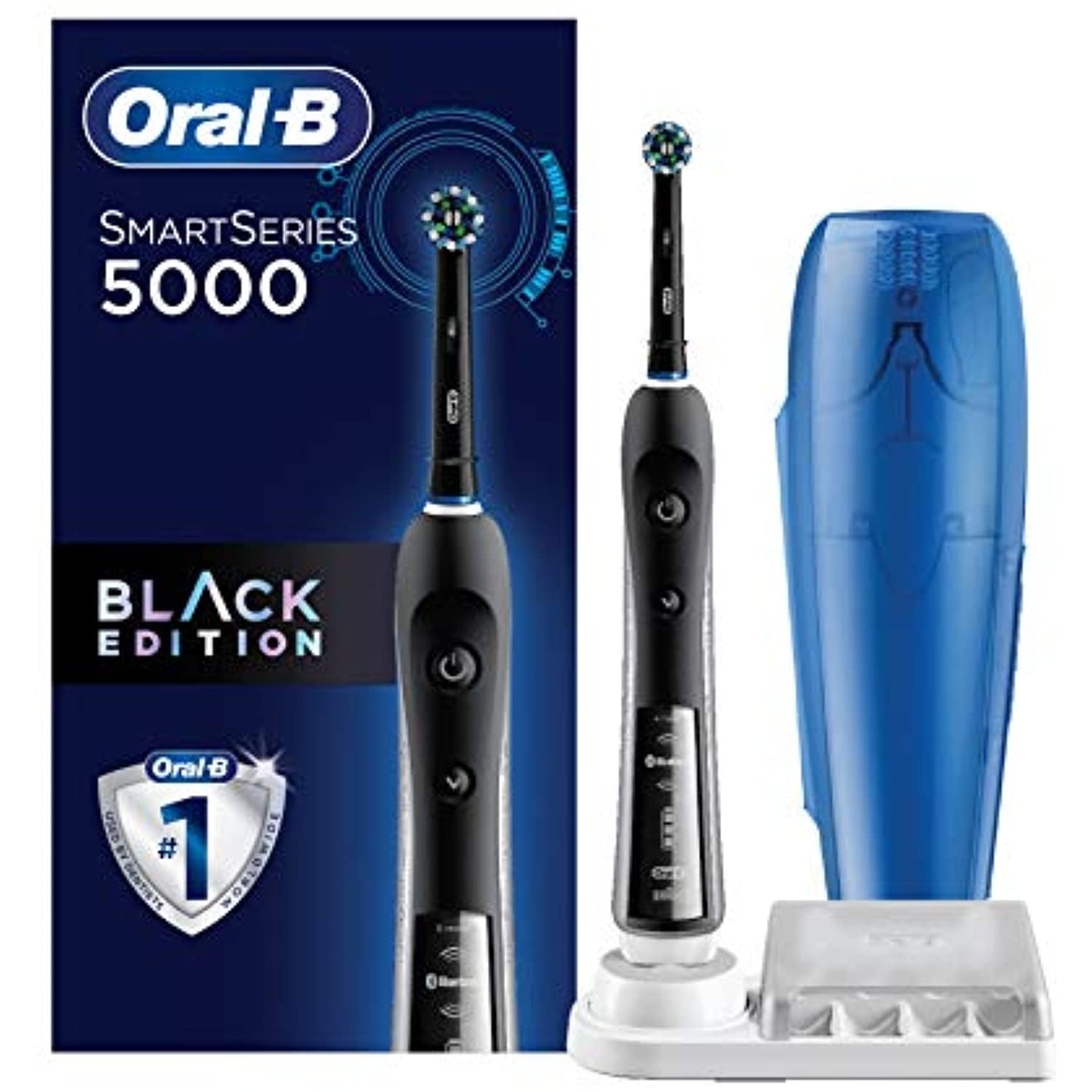 hjørne Skuespiller Følg os Oral-B Pro 5000 Smartseries Electric Toothbrush With Bluetooth  Connectivity, Black Edition - Walmart.com
