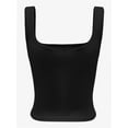 thumbnail image 5 of Women's Square Neck Crop Top Basic Sleeveless Fitted Tank Top Casual Cami, 5 of 5