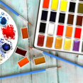 thumbnail image 4 of Round Paint Brushes,small Brush Bulk For Miniature Detail Painting(30pcs, Blue), 4 of 5