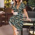 thumbnail image 3 of Easygdp UAE Travel1 1 para Vestido Transpirable de Mujer, Vestido Suelto de Manga Corta con Pliegues y Bolsillos para el Verano, 3 of 6