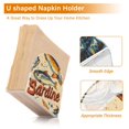 thumbnail image 5 of Yayeee Napkin Holder for Table Kitchen Paper Tissue Organization, Beige Sardines Pattern, 5 of 8