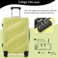 thumbnail image 5 of Luggage Sets 3 Piece, Hardshell Lightweight Suitcase Set with Spinner Wheels and TSA Lock, 3 Pcs Travel Luggage for Men and Women, 20/24/28 Inch, Green, 5 of 9