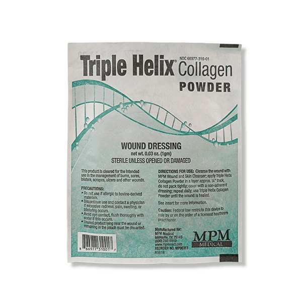 Triple Helix Collagen Powder by MPM Medical 1 gram Powder Packet