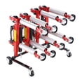 thumbnail image 4 of KFFKFF Automobile Dolly Holder, Storage Organizer with 360° Swivel Casters, Hydraulic Ratchet Lift Cart Stand, Jack Stand Storage Organizer, 4-Dolly Storage Ability, Suitable for Majority of Dollies, 4 of 9
