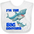 thumbnail image 3 of Inktastic I'm the Big Brother Shark Boys Baby Bib, 3 of 4