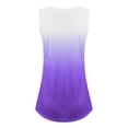 thumbnail image 4 of YAGHYAGH Womens Sleeveless V Neck Blouse T Shirt Gradient Color Tank Top, 4 of 4