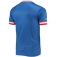 thumbnail image 3 of Men's Stitches Royal/Red Atlanta Braves Cooperstown Collection V-Neck Team Color Jersey, 3 of 3