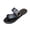 Black, variant on Slide Sandals Square Toe Open Toe Toe Loop flat sandals for women Flat Arch Flat Heel flat sandals for women Slip-Resistant Stability Flatform