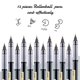 thumbnail image 3 of 12 Piezas Bolígrafos Rodantes Tinta De Secado Rápido Bolígrafos De Punta Extra Fina De 0,5 Mm Bolígrafos De Tinta Líquida Bolígrafos Roller (Tinta Negra), 3 of 5