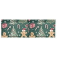 thumbnail image 6 of Yayeee Kitchen Valance Rod Pocket 54" x 18" Living Room Window Curtain, Red Christmas Gingerbread, 6 of 6
