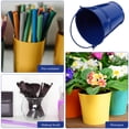 thumbnail image 3 of 4pcs Small Metal Buckets with Handles Iron Planters Decorative Buckets Storage Bucket, 3 of 8