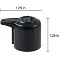 thumbnail image 2 of 2Pack Steam Release Valve, Universal Pressure Valve Release Handle for 3, 5, 6, 8 Qt Quart, Electric Pressure Cooker Valve Replacement Part Steam Release Accessories, 2 of 5