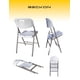 thumbnail image 4 of Set de Mesa plegable Beckon Polietileno 1.8M + 4 sillas Plegables heavy duty, 4 of 11