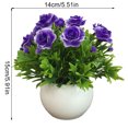 thumbnail image 2 of Flor artificial en maceta de plástico falso maceta de simulación de mesa Bonsai decoración del hogar Advancent HA8766-00B, 2 of 6