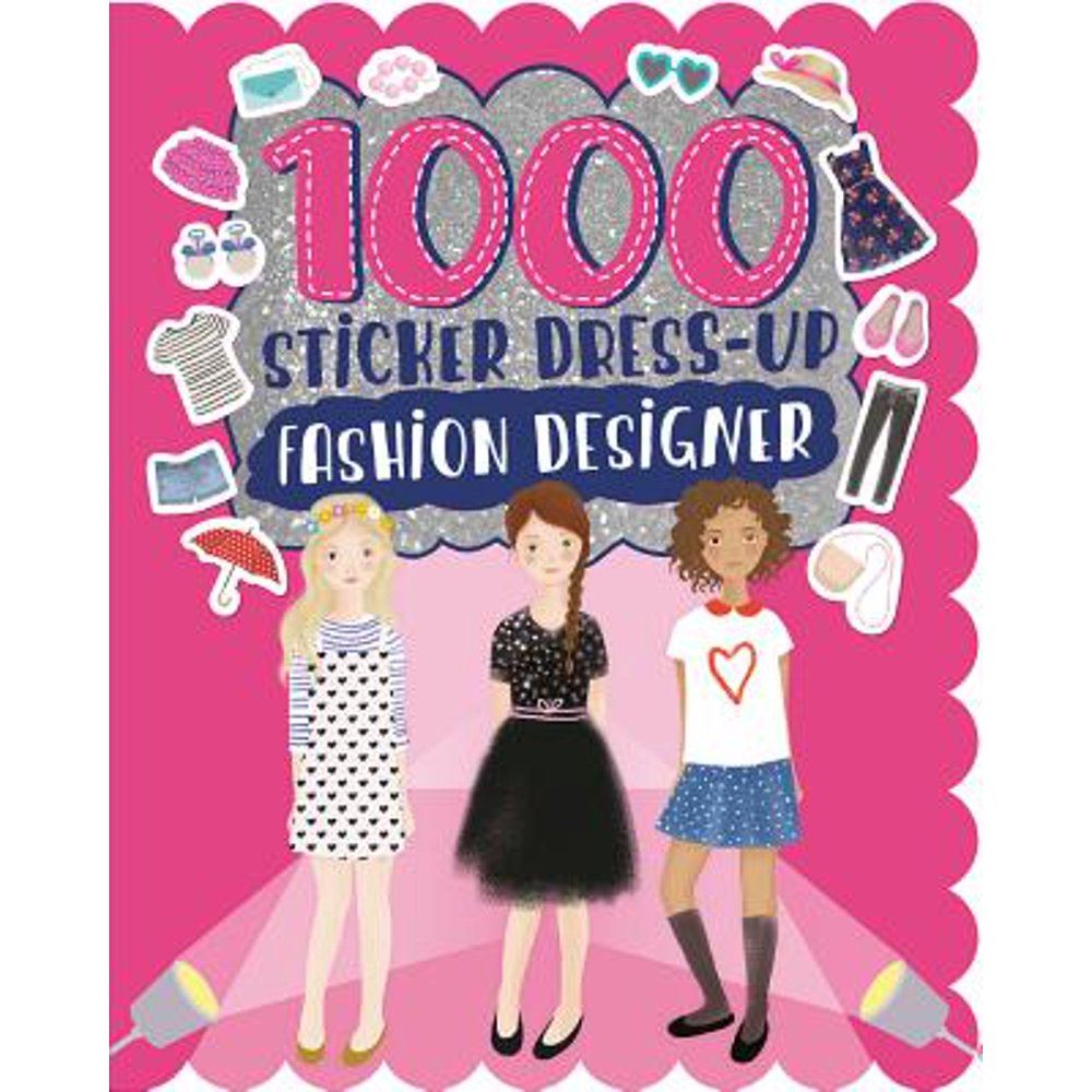 1000 Sticker DressUp Fashion Designer (Paperback)