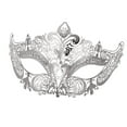 thumbnail image 3 of Máscara de , accesorios decorativos para disfraces, juegos de rol de club, disfraces plata Yinane  Antifaz de mascarada, 3 of 8