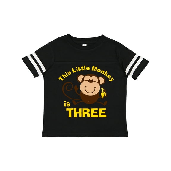 Inktastic Little Monkey 3rd Birthday Boy Boys Toddler T-Shirt