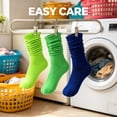 thumbnail image 5 of TELOLY 3Pairs Slouchy Socks for Women,Slouch Socks Boot Socks for Women,All-Season Wear Scrunch Socks Women,Combination3, 5 of 6