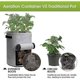 thumbnail image 5 of Bolsas para cultivo de patatas con solapa, 10 galones, paquete de 4, macetas con asas y ventana de cosecha para patatas, tomates y verduras, color negro y gris, 5 of 5