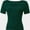 Deep Green, variant on Women's Scoop Neck T-Shirt - Short Sleeve Summer Knit Top, Slim Fit with Cutout Detail, Casual & Date Night