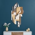 thumbnail image 4 of "Moonlit Mist I & II" Hand Made & Hand Finished Dimensional Solid Wood Abstracts, 4 of 10