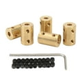 thumbnail image 2 of Motor Shaft Extension Connector, High Strength Rounded Edges Easy Installation Shaft Coupling Connector 5-5mm  for Motor for Mechanical Transmission, 2 of 7
