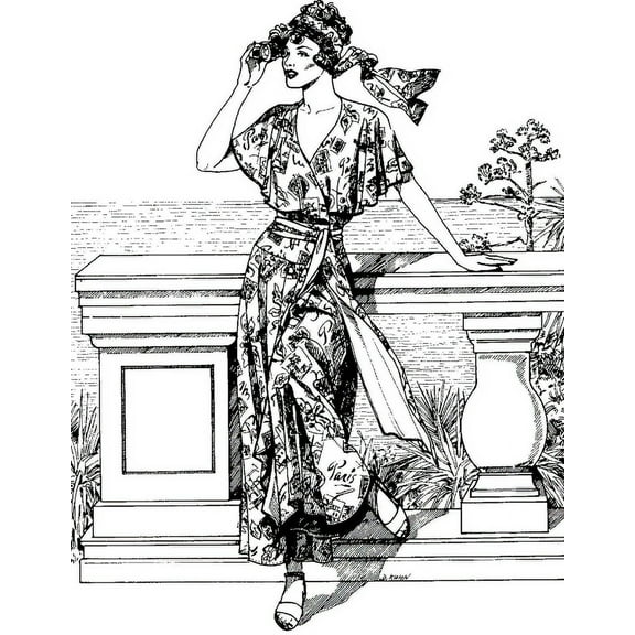 Folkwear Beach Pyjamas #252 Pajamas Nightdress Frock Gown Sewing Pattern (Pattern Only) folkwear252