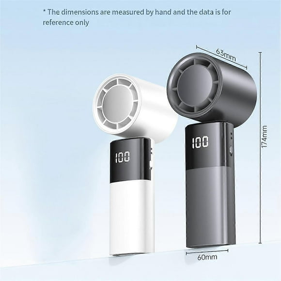 Mini Violent Turbo Fan Handheld High Speed Fan USB Charging Outdoor Turbo Portable Fan 100 Speed Adjustable Small Fan,A