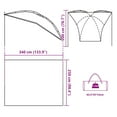 thumbnail image 2 of vidaXL Car Tent Green Waterproof  Perfect for Camping, Festivals & Road Trips - vidaXL Car Tent Green Waterproof, 2 of 6