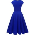 thumbnail image 4 of Dressystar Women Casual Tea Dress Female Vintage a-Line Swing Midi Cocktail Party Dress, 4 of 7