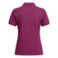 thumbnail image 4 of CUSTG Female T-Shirts Solid Color Short Sleeve Polo Shirt Collared 4 Button Placket Casual Golf Knit And Modern Fashion Versatile Shirts, 4 of 4