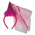 thumbnail image 2 of Hot Pink Princess Cone Hat Headband, 2 of 7