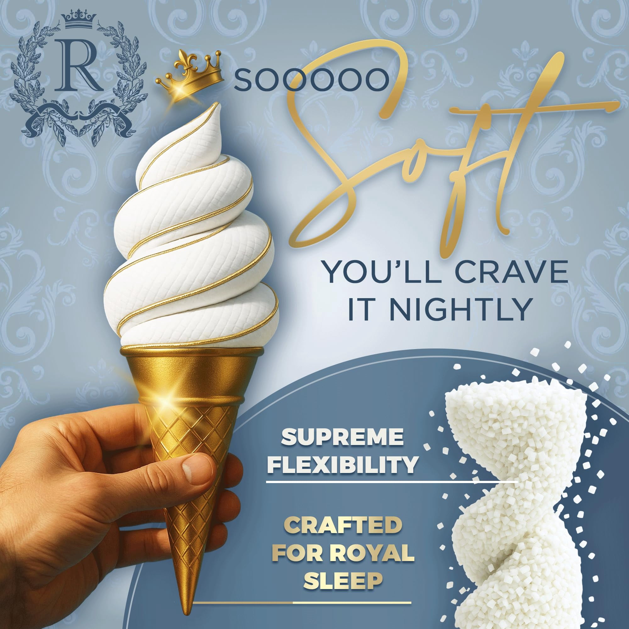 Body Pillow For Adults - 20x54 Full Side Sleeper  & Maternity Memory Foam Long Bed With Rayon Cover