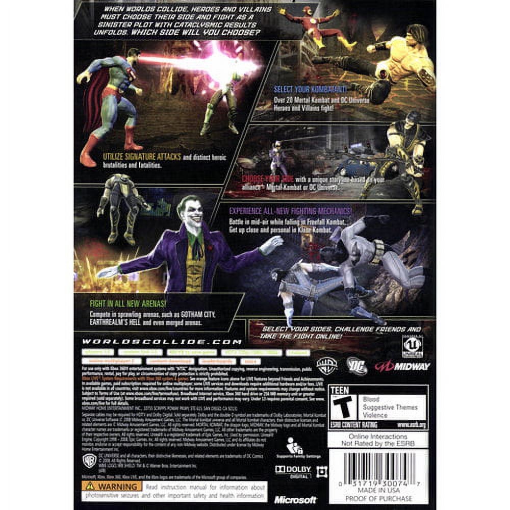 Mortal Kombat Vs DC Universe, Midway, Xbox 360, [Physical] - image 2 of 5