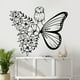 thumbnail image 1 of Murales de pared de hadas de flores, pegatinas de pared con mariposas, pegatinas de pared para niñas Ki, 1 of 5