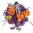 thumbnail image 1 of Coronas colgantes para puerta, decoraciones coloridas para fiesta de Halloween, para puerta delantera, pared, chimenea, porche delantero, 1 of 8