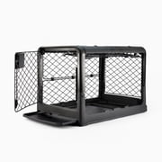 Diggs Revol Medium Dog Crate, Charcoal - Portable Travel Dog Crate with Collapsible Kennel Walls