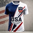 thumbnail image 2 of 2026 Soccer Cup Fan USA Soccer Short Sleeve Shirts Football Team Casual Crew Neck Tee, 2 of 4