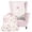 Pink Strawberry Patchwork, variant on XYZCANDO Vintage Patchwork Floral Wingback Chair Cover, Stretch Washable Slip Resistant Wing Chair Protector for Living Room Bedroom Home Decor