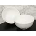 thumbnail image 4 of Pack Of 2 Large Contemporary Round White Jade Melamine Ramen Pho Vegetable Bowls, 4 of 5